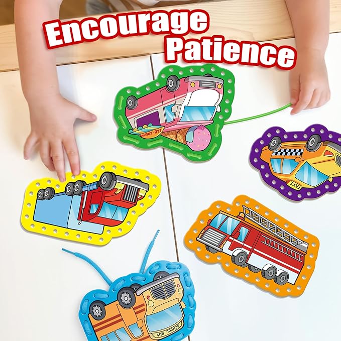 Quilinz Lacing Cards,Sewing Kit for Kids,Fine Motor Toys,Shoe Tying Practice,Classroom Must Haves,Manipulatives for Preschoolers,Homeschool Supplies,Preschool Learning Activities,Toddler Crafts