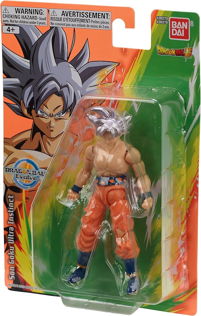 Bandai Namco - Dragon Ball Super - Goku Ultra Instinct, Dragon Ball Evolve 5" Action Figure