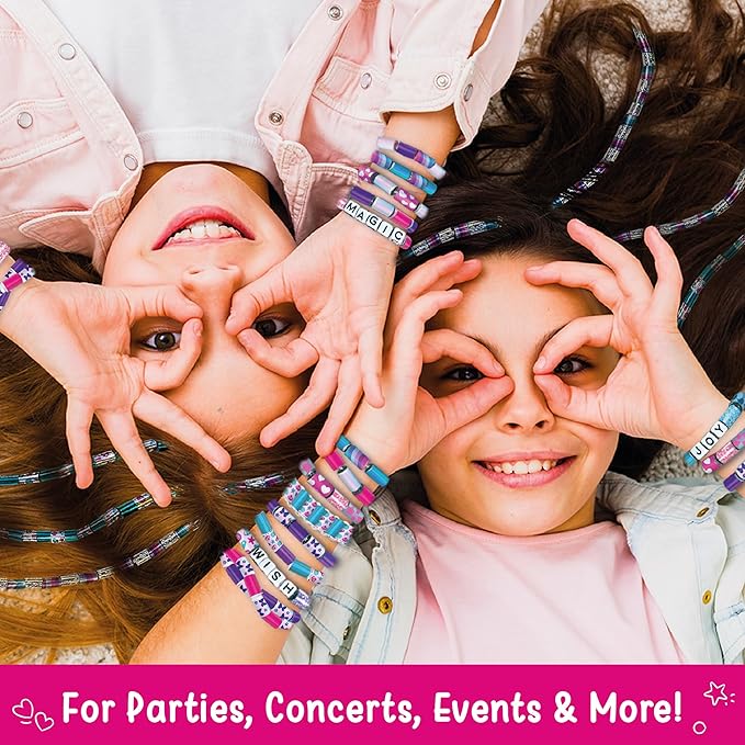 Imagimake Spin n Pop : DIY Bracelets Braids & More | Patented Electric Bracelet Maker | DIY Craft Kits for Girls Ages 8-13 | Create 25+ Accessories for Girls 10-12 | Teenage Girl Gift Ideas