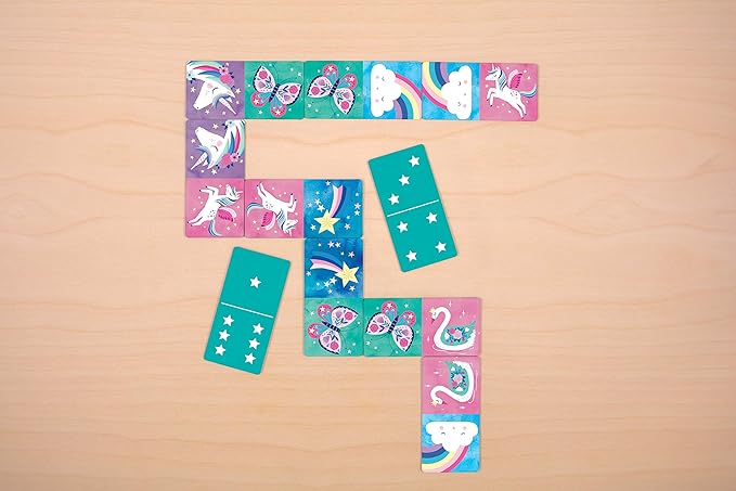 Mudpuppy Unicorn Dominoes