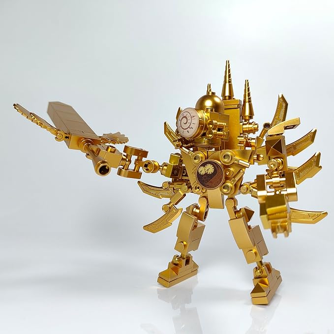 Skibid Toilet Building Block Set, Mini Big Sword Titan Clock Man Skibid Building Brick for Adults Fans 159PCS Blocks