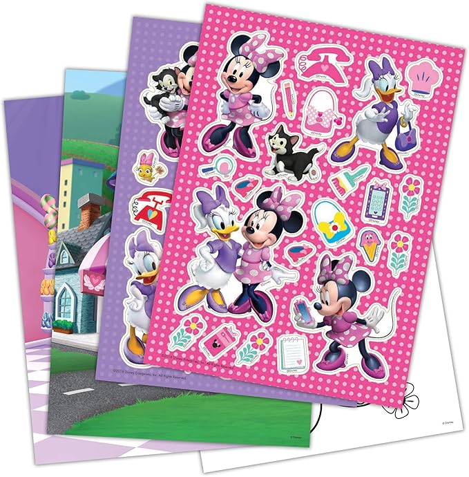 Minnie Mouse Disney Create-A-Scene Sticker Activity Book Bendon 45679