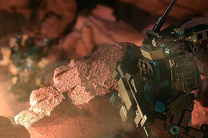 MyBuild Mecha Frame Armed Forces Stryker 5022 - Black Armor Robot Blocks Toy Building Bricks for Children to Adult Mech Fans