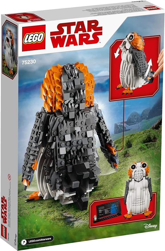 Star Wars PORG Building Set, Ahch-to Sea-Dwelling Bird Figure, Collectible Model, Multicolor