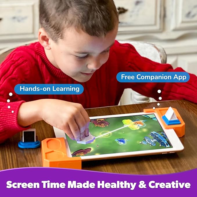 PlayShifu Tacto Laser (Kit + App) : AR Laser Based Educational Birthday Gifts for 4-8 Year Olds | Interactive Science Kit for Kids | Brain Games, STEM Learning | 200+ Puzzles (Device Not Included)