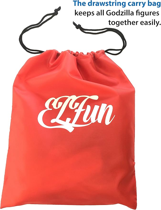 EZFun Set of 6 Godzilla Toys Movable Joint Birthday Kids 2020 Action Figures Destoroyah Gigan MUTO Mothra Chibi King of The Monsters Pack Plastic Mini Dinosaur Movie Playsets Cake Toppers Package