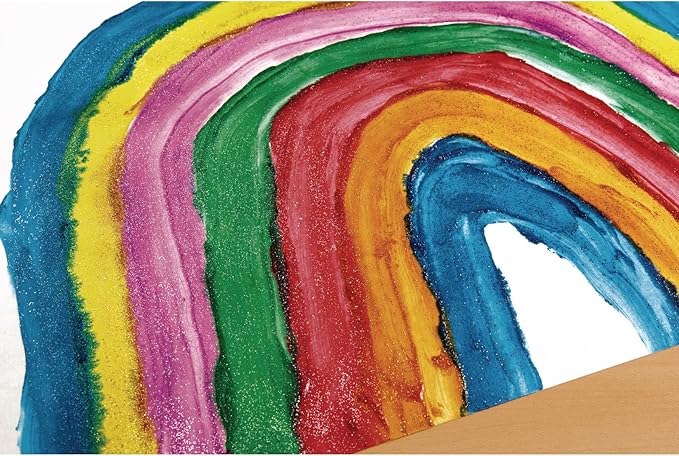 Colorations® Orange Washable Glitter Finger Paint, 16oz, Paint, Washable Paint, Finger Paint, Kids Paint, Washable Paint For Kids, Finger Paints For Toddlers Non-Toxic, Tempera Paint, Toddler Paint