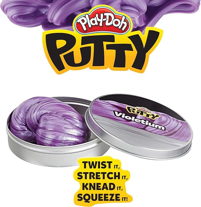 Play-Doh Putty Violetium Purple Putty for Kids 3 Years & Up, 3.2 oz Tin