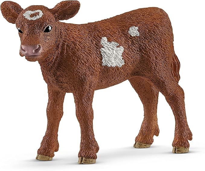 Schleich Farm World, Farm Animal Toys for Kids and Toddlers, Texas Longhorn Baby Cow Toy, Ages 3+