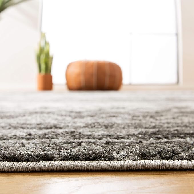 SAFAVIEH Adirondack Collection Accent Rug - 3' x 5', Ivory & Charcoal, Moroccan Boho Distressed Design, Non-Shedding & Easy Care, Ideal for High Traffic Areas in Foyer, Living Room, Bedroom (ADR119N)