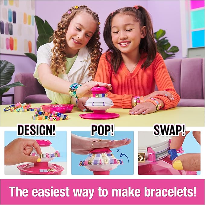 Cool Maker, PopStyle Bracelet Making Kit with 170 Beads, Make & Remake 10 (Packaging May Vary), Arts and Crafts Kids Toys for Girls