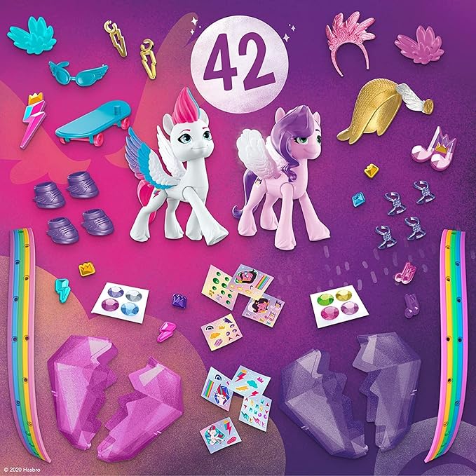 My Little Pony: A New Generation Movie Crystal Adventure Sisters Toy - 2 Figures and 40 Surprise Accessories