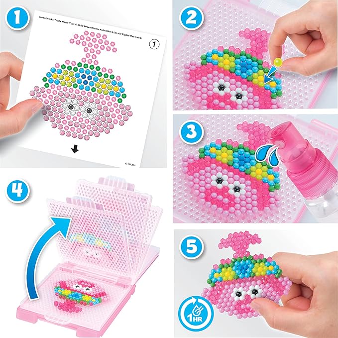 Aquabeads DreamWorks Trolls World Tour Playset, Kids Crafts, Beads, Arts and Crafts, Complete Activity Kit