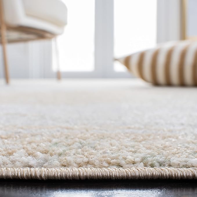 SAFAVIEH Adirondack Collection Runner Rug - 2'6" x 14', Ivory & Gold, Modern Abstract Design, Non-Shedding & Easy Care, Ideal for High Traffic Areas in Living Room, Bedroom (ADR112D)