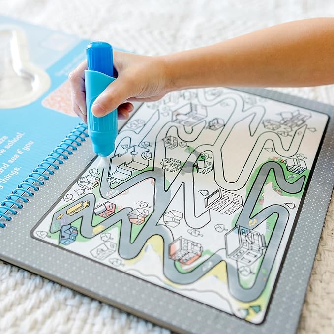 Melissa & Doug On the Go Water Wow! Reusable Water-Reveal Deluxe Activity Pad – Around Town