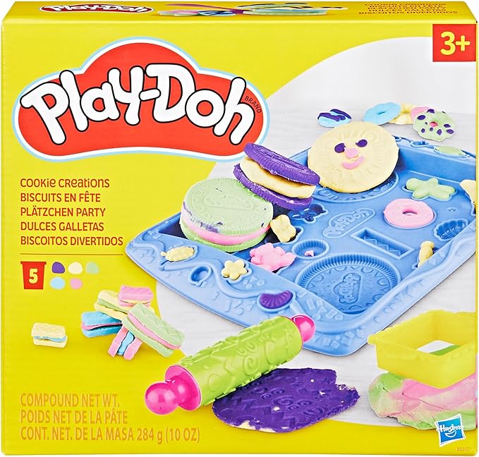 Play-Doh Kitchen Creations Cookie Creations Playset, Kids Arts & Crafts Set, Preschool Play Food Toys, Easter Gifts for Girls & Boys, Ages 3+ (Amazon Exclusive)