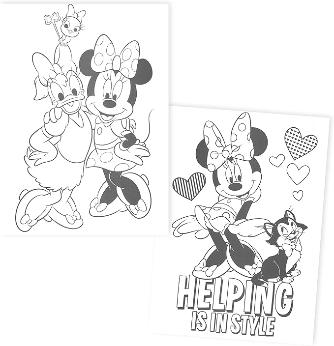 Disney Coloring Books for Kids with Sticker - Minnie Mouse