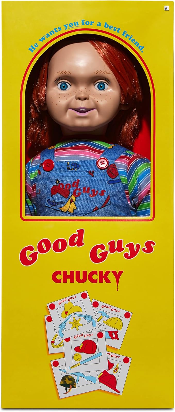Spirit Halloween Good Guys Chucky Decoration - 24 Inch | Officially Licensed | Child's Play | Horror décor