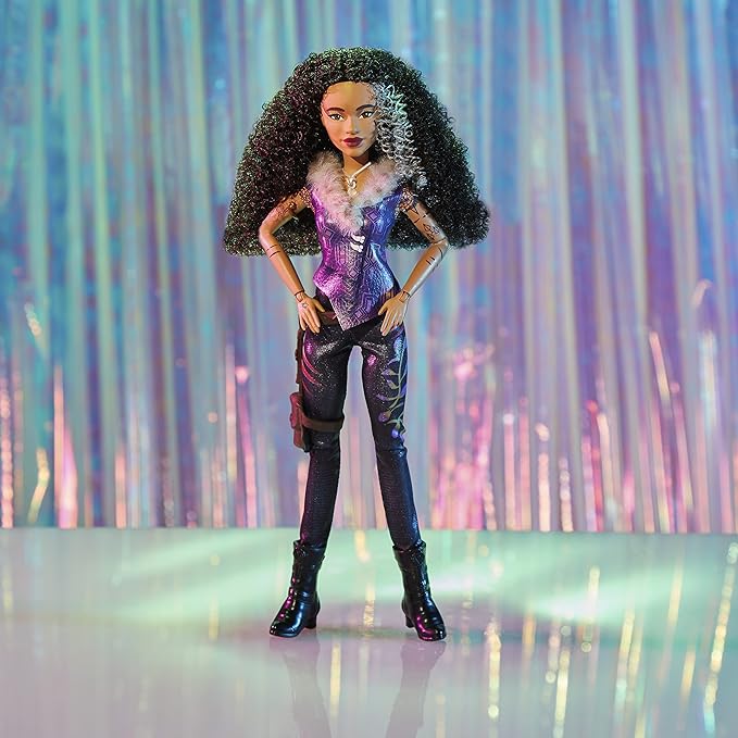 Disney Princess Zombies 3 Willa Fashion Doll - 12-Inch Doll with Curly Black Hair, Werewolf Outfit, Shoes, and Accessories. Toy for Kids 6 and Up