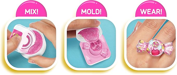 Sweets Jewelry Pack - Quick & Easy DIY Resin Inspired Craft Activity Kit for Kids Ages 7 & Up, Multicolor (10876)