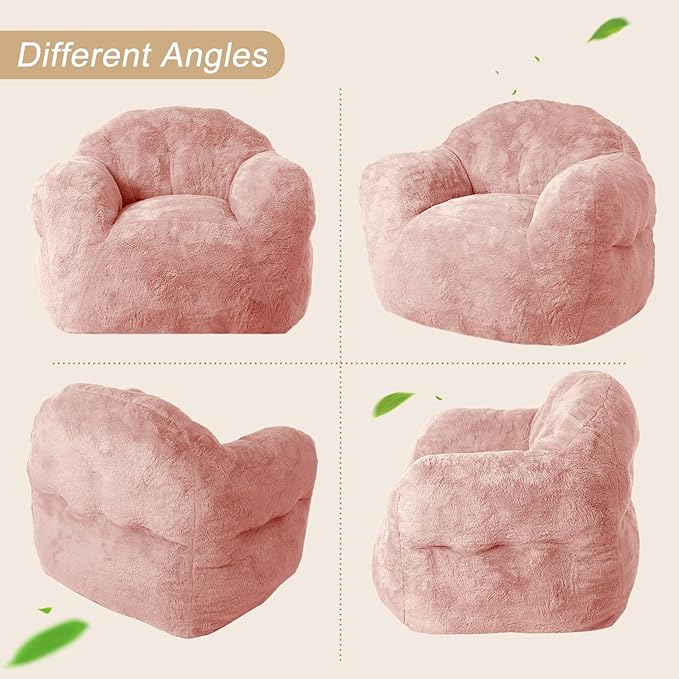 GAOMON Giant Bean Bag Chair Sofa 37.5LB High-Density Foam Filled Large BeanBag Sofa with Armrests for Living Room, Bedroom, High-Density Foam Filled Sofa Chair for Aults and Kids