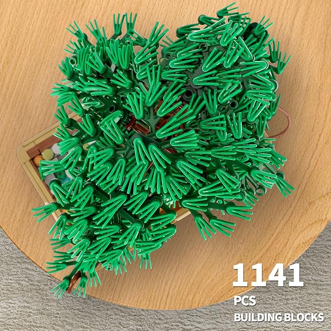 Bonsai Tree Building Sets, Compatible with Lego, Pine Tree Building Kits Collection DIY Plant,Gift for Home Decor and Office Art