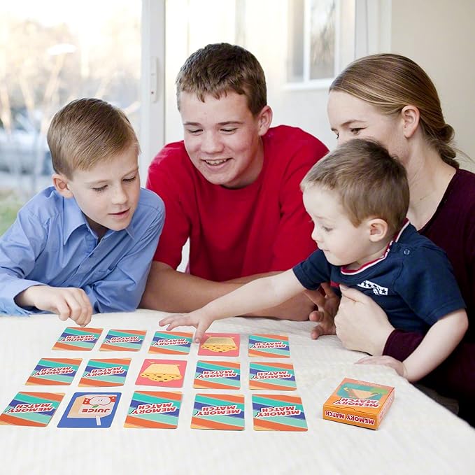 LotFancy Card Games for Kids, 6 Decks, Go Fish, Old Maid, Crazy Eights, Memory Match, Slap Jack, Animal Playing Cards, Easter Basket Stuffers, Stocking Stuffers
