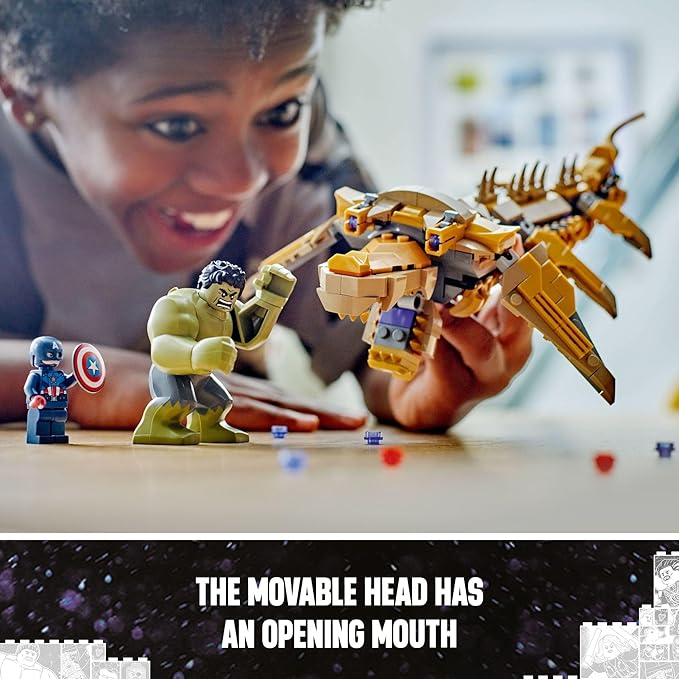 LEGO Marvel The Avengers vs. The Leviathan Superhero Toy, Building Set for Kids with Hulk Action Figure Plus 4 Marvel Minifigures, Avengers Birthday Gift for Boys and Girls Ages 7 and Up, 76290