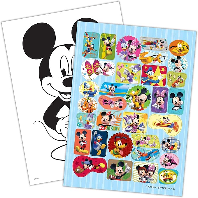 Disney Mickey Mouse & Minnie Mouse 192-Page Coloring and Activity Book with Stickers 46251 Bendon