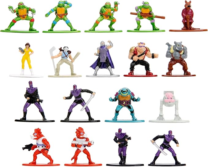 Teenage Mutant Ninja Turtles 1.65" 18-Pack Series 1 Die-cast Figures, Toys for Kids and Adults