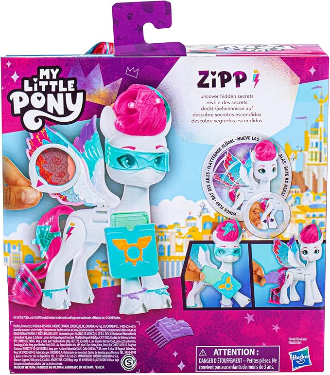 My Little Pony Dolls Zipp Storm Wing Surprise, 5.5-Inch Toy with Wings and Accessories, Toys for 5 Year Old Girls and Boys