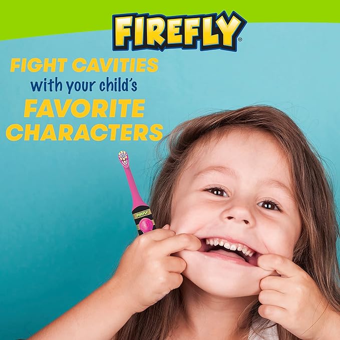 FIREFLY Clean N' Protect, L.O.L. Surprise! Toothbrush with hygienic Character Cover, Soft Bristles, Anti-Slip Grip Handle, Battery Included, Ages 3+, 1 Count (Pack of 2)