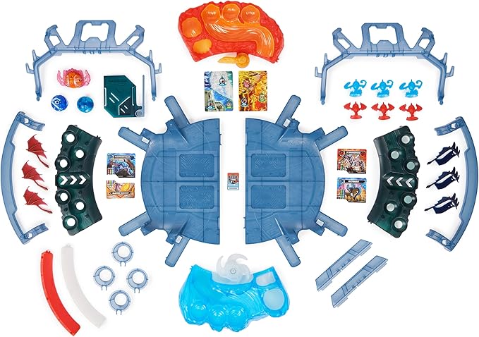Bakugan Ultimate Battle Arena Playset with Special Attack Dragonoid, Octogan, Hammerhead Customizable, Spinning Action Figures and Playset, Kids Toys for Boys and Girls 6 and up