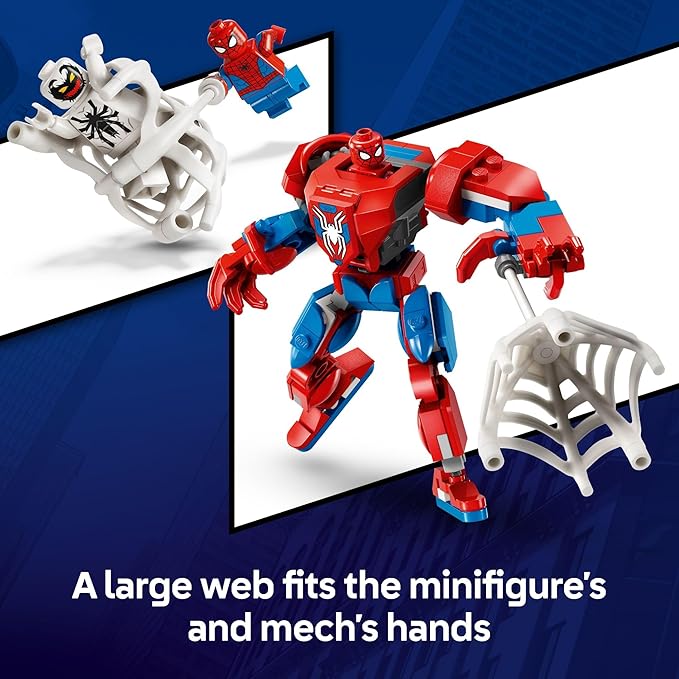 LEGO Marvel Spider-Man Mech vs. Anti-Venom Building Toy Set - Spider-Man Toy for Kids, Boys and Girls, Ages 6+ - Buildable Action Figure - Superhero Gift for Birthday - 76308