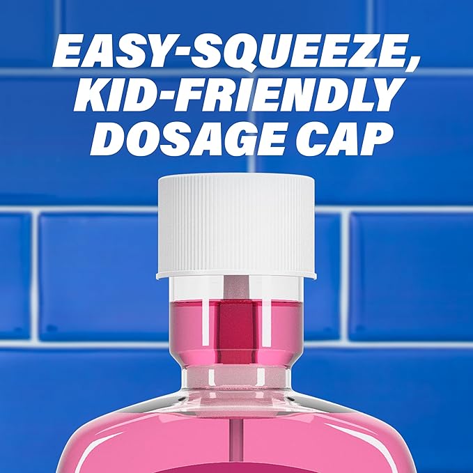 ACT Kids Anticavity Fluoride Mouthwash, Sugar & Alcohol Free Mouth Rinse Strengthens Teeth, Bubble Gum Blowout, 16.9 fl. oz.