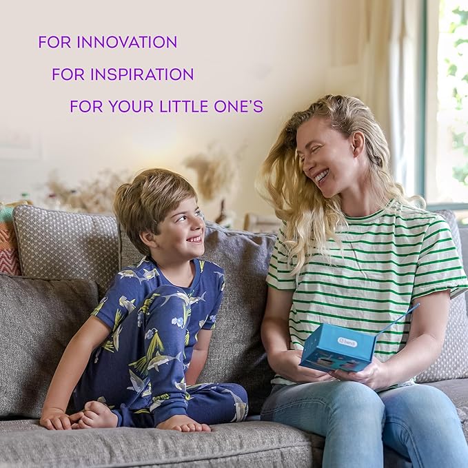 Sensory 360 Round U-Shaped Astronaut Design Mouthguard Electric Toothbrush for Kids Ages 2-7 - Automatic Memory Function - 5 Modes Toothbrush with Multiple Heads – Kids Travel Essentials (White)