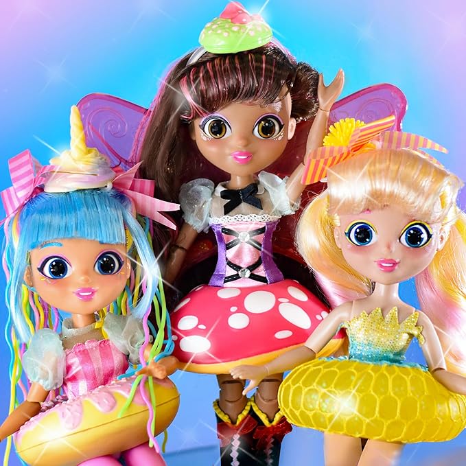 Sunny Days Entertainment Fidgie Friends Fairie Garden, Butterfly-Winged Fashion Doll with Fidget Features