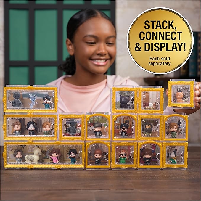 Wizarding World Harry Potter, Micro Magical Moments Dark Arts 5-Pack Figures Set & Display Cases (Amazon Exclusive), Kids Toys for Ages 6 and up