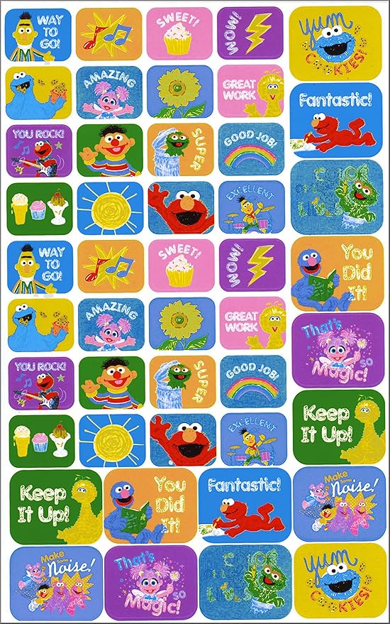 Disney Studios Sesame Street Elmo Coloring Book with Sesame Street Stickers Bundle