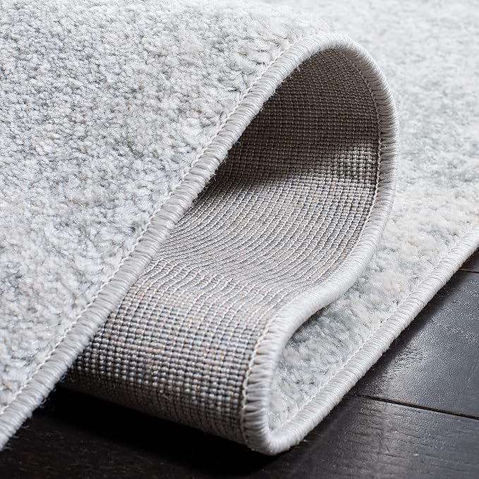 SAFAVIEH Evoke Collection 2'2" x 11' Ivory/Sage EVK272B Modern Abstract Non-Shedding Entryway Foyer Living Room Kitchen Runner Rug