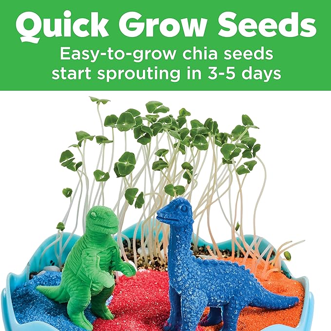 Creativity for Kids Mini Garden Dinosaur: Terrarium Kit for Kids - Dinosaur Crafts for Boys, Dinosaur Toy and Science Kit for Kids Ages 6-8+, Small Gifts for Kids