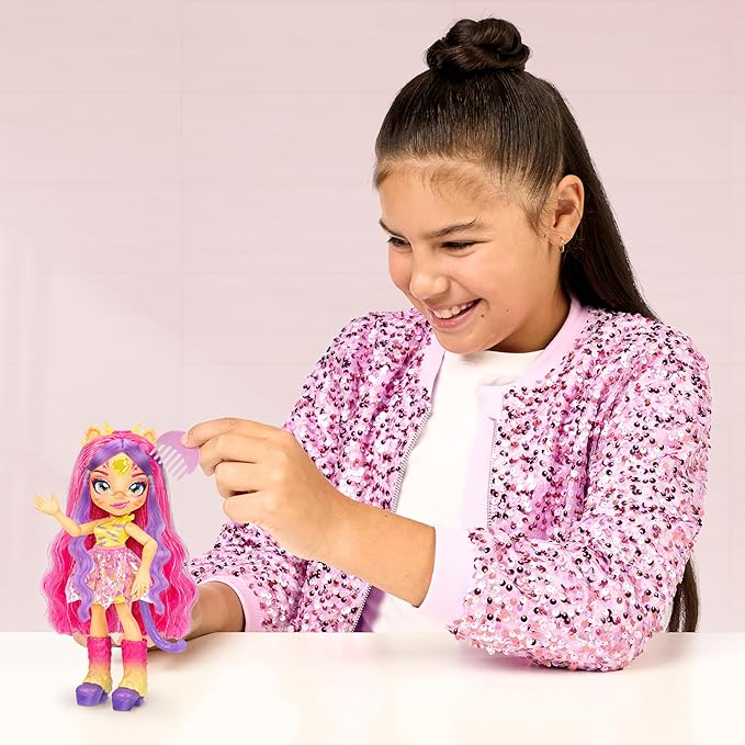 Magic Mixies Pixlings Shimmerverse Series, Create & Mix A Magic Potion to Reveal Tiggz The Tiger Pixling, Watch As This Beautiful 6.5" Fashion Doll Appears Inside The Potion Bottle