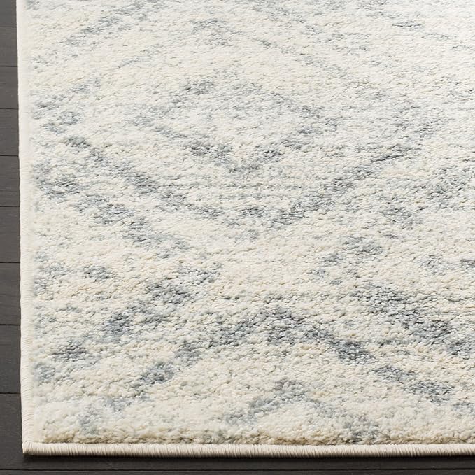 SAFAVIEH Adirondack Collection Accent Rug - 2'6" x 4', Ivory & Light Blue, Modern Distressed Design, Non-Shedding & Easy Care, Ideal for High Traffic Areas in Entryway, Living Room, Bedroom (ADR131T)
