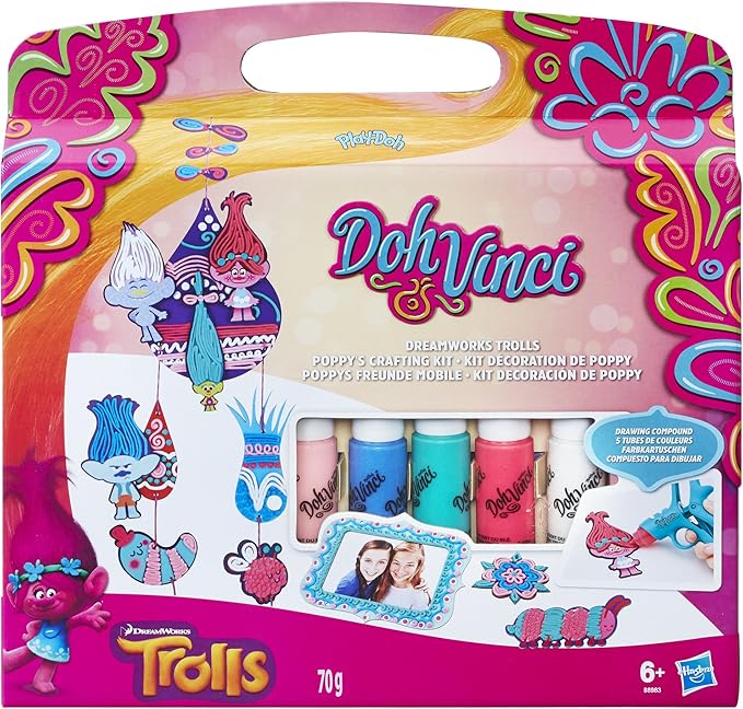 Play-Doh Dohvinci DreamWorks Trolls Poppy's Crafting Kit