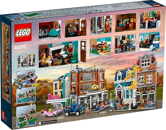LEGO Creator Expert Bookshop 10270 Modular Building, Home Décor Display Set for Collectors, Advanced Collection, Gift Idea for 16 Plus Year Olds