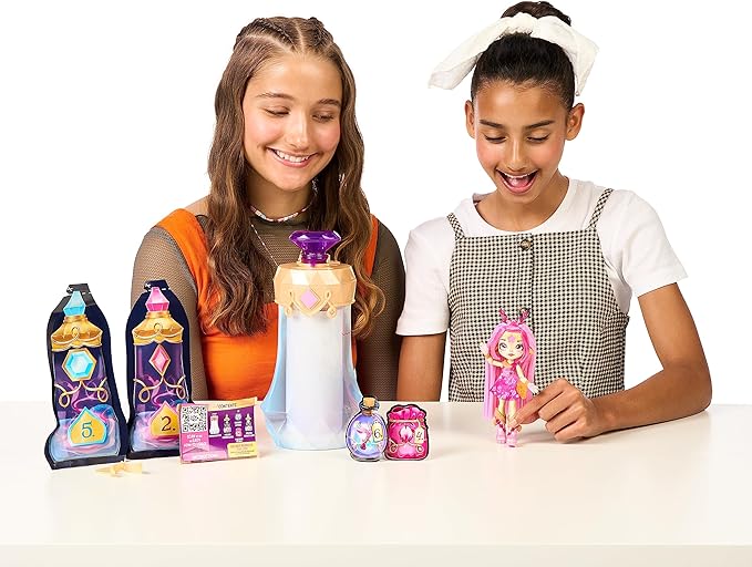 Magic Mixies Pixlings. Deerlee The Deer Pixling. Create and Mix A Magic Potion That Magically Reveals A Beautiful 6.5" Pixling Doll Inside A Potion Bottle! Gifts for Kids, Ages 5+