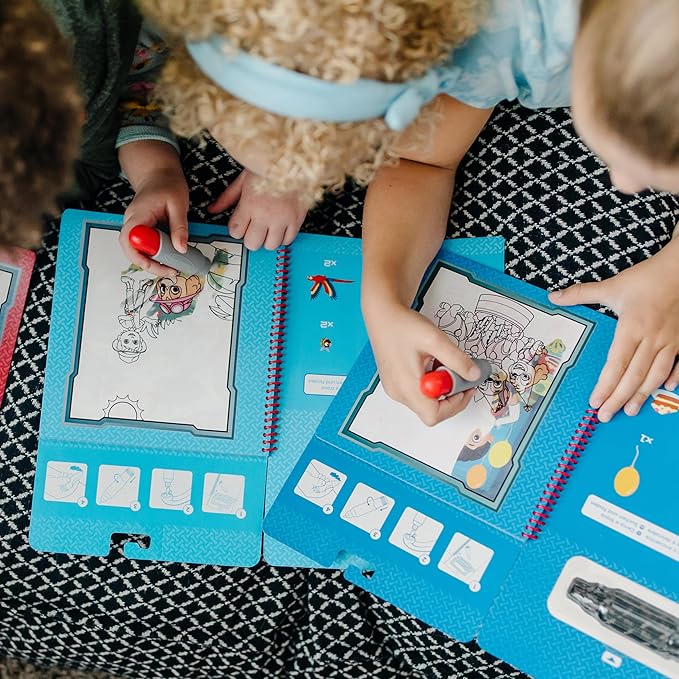 Melissa & Doug Water Wow! - Skye, Chase, Marshall Water Reveal Travel Activity Pads - PAW Patrol-Themed Reusable No-Mess for Kids (Pack of 3)