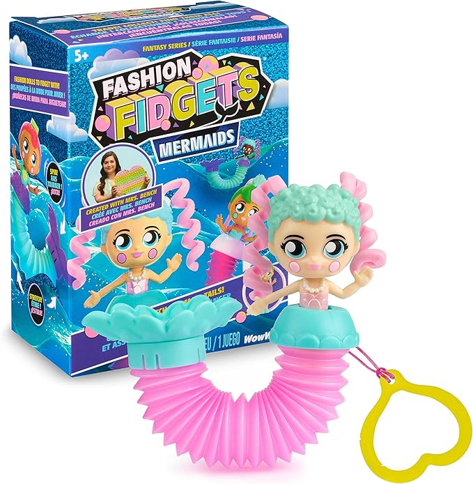 Fashion Fidgets Mermaids Fantasy Series – Fidget Doll for Girls Created by Mrs. Bench