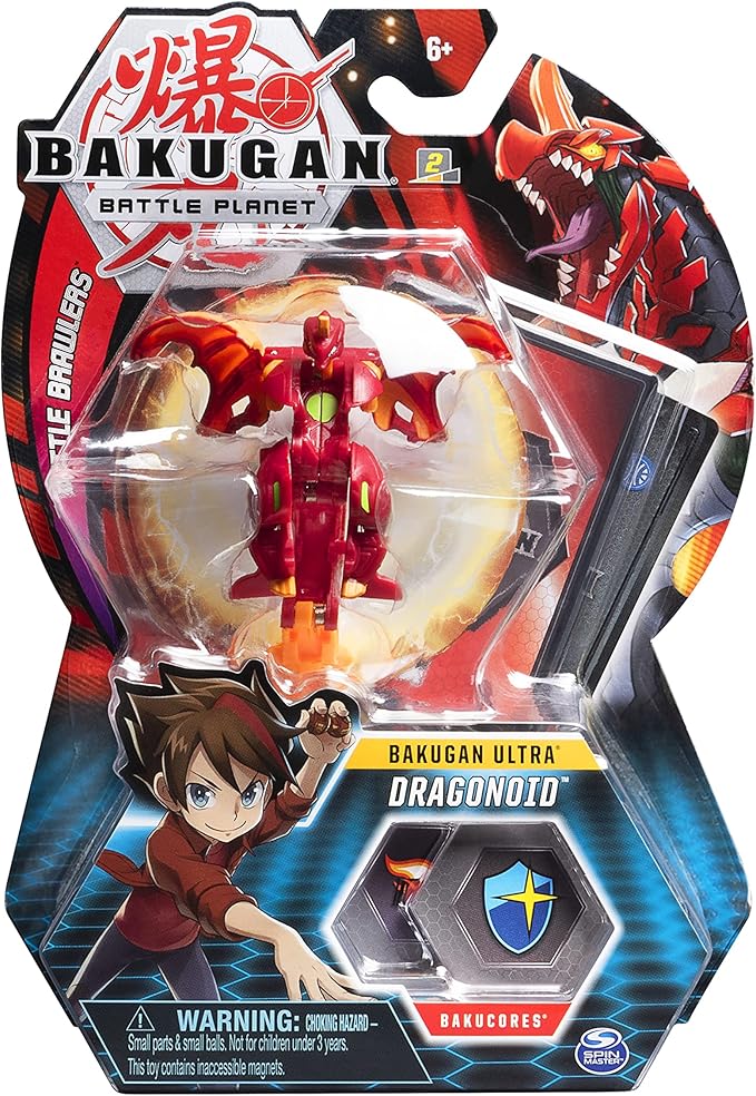 Bakugan, Special Attack Ventri, Spinning Collectible, Customizable Action Figure and Trading Cards, Kids Toys for Boys and Girls 6 and up