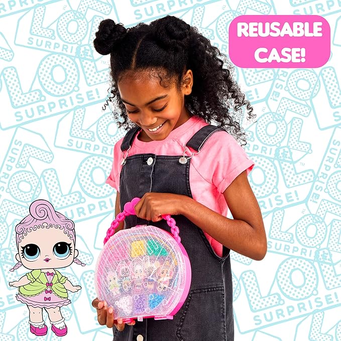 L.O.L. Surprise! Jewelry Activity Case, Create Your Own LOL Surprise Jewelry, Bead Kit Great for Travel and On-The-Go, 100+ Custom Accessories, DIY Jewelry Kit for Kids Ages 5, 6, 7, 8, 9